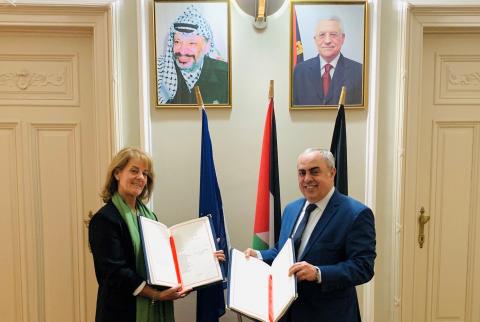 بروكسل: توقيع اتفاقية شراكة بين فلسطين والاتحاد الأوروبي