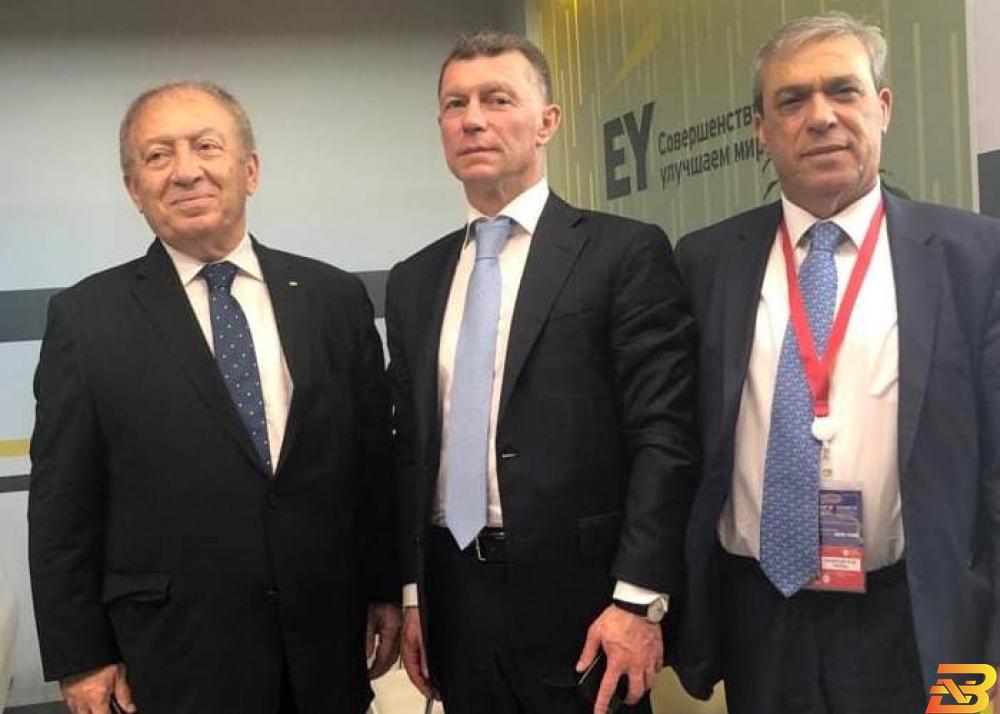 العسيلي يلتقي وزير العمل الروسي ورئيس الغرفة التجارية الروسية