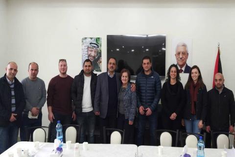 صورة جماعية للهيئة الإدارية الجديدة صليبا شحادة رئيسًا لجمعية اتحاد أبناء رام الله
