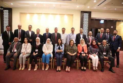 عدد من أعضاء مجلس الإدارة وطاقم بال تريد انتخاب مجلس إدارة جديد لمركز التجارة الفلسطيني ’بال تريد’