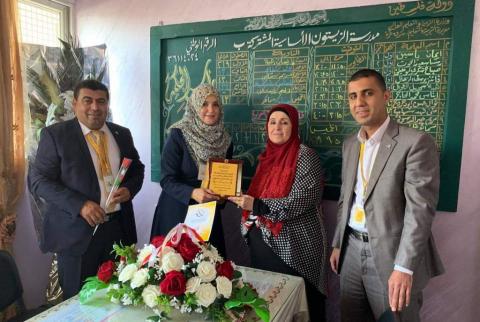 البنك الإسلامي الفلسطيني يدعم مدرسة الزيتون في غزة