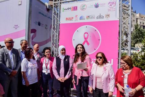العمل الصحي وبنك فلسطين يطلقون حملة أكتوبر الوردي