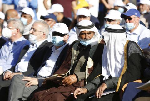 جانب من المشاركين في المؤتمر-تصوير وفا الحكومة تعلن عن حزمة مساعدات تنموية للأغوار