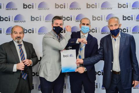 جانب من توقيع الاتفاقية توقيع اتفاقية تعاون مشترك بين BCI وسبيتاني