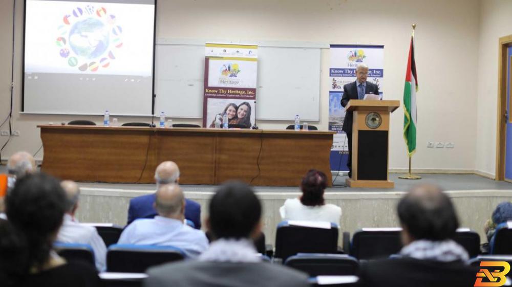 جانب من افتتاح المؤتمر محافظ سلطة النقد يشارك في فعاليات المؤتمر السابع لفلسطينيي الاغتراب
