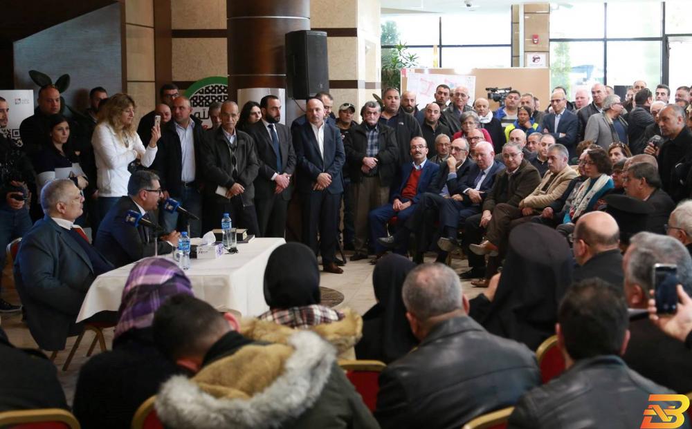 جانب من المؤتمر الصحفي حديد وقرعان: سنحتكم للقانون ونطالب بتمكين البلديات بدل إضعافها