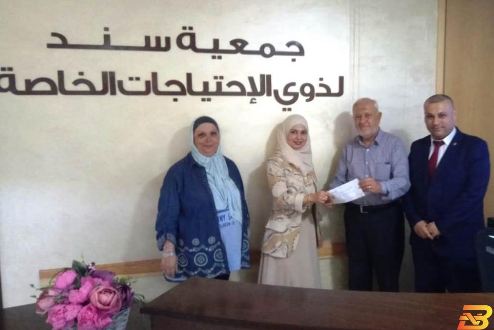 البنك الإسلامي الفلسطيني يدعم جمعية سند لذوي الاحتياجات الخاصة