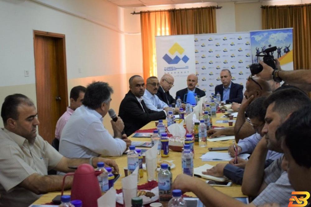 جانب من اللقاء ’شراكات’ تلتقي بمجموعة من المستثمرين الزراعيين في طولكرم