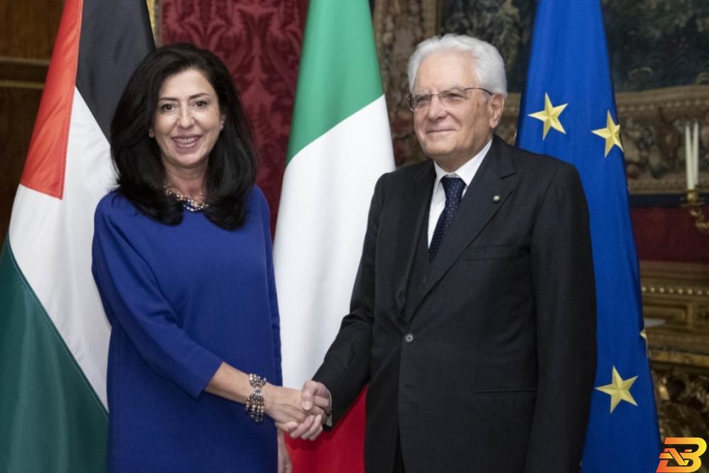 عودة تقدم أوراق اعتمادها للرئيس الإيطالي سفيرة لدولة فلسطين