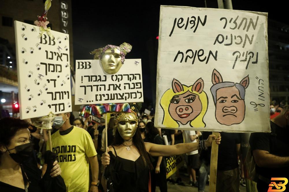 آلاف يحتجون ضد نتنياهو بسبب كوفيد-19 وتهم الفساد