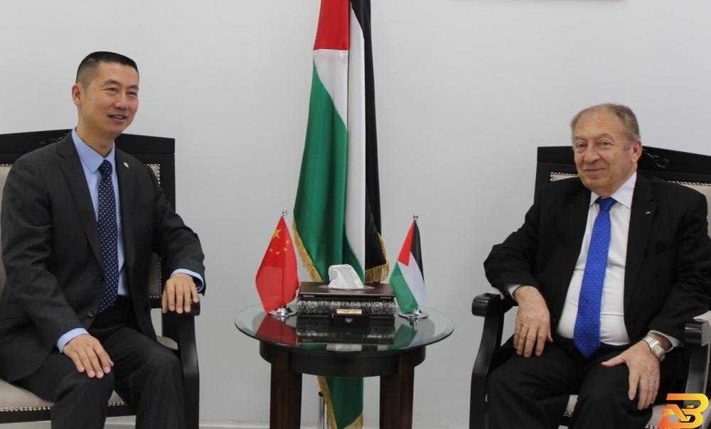 بحث التحضيرات لعقد اجتماع اللجنة الفلسطينية الصينية المشتركة 